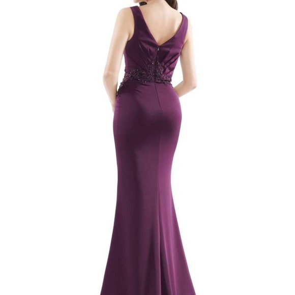 Marsoni by Colors Mother of the Bride Dress Eggplant in size 4 and 16 - Picture 2 of 3